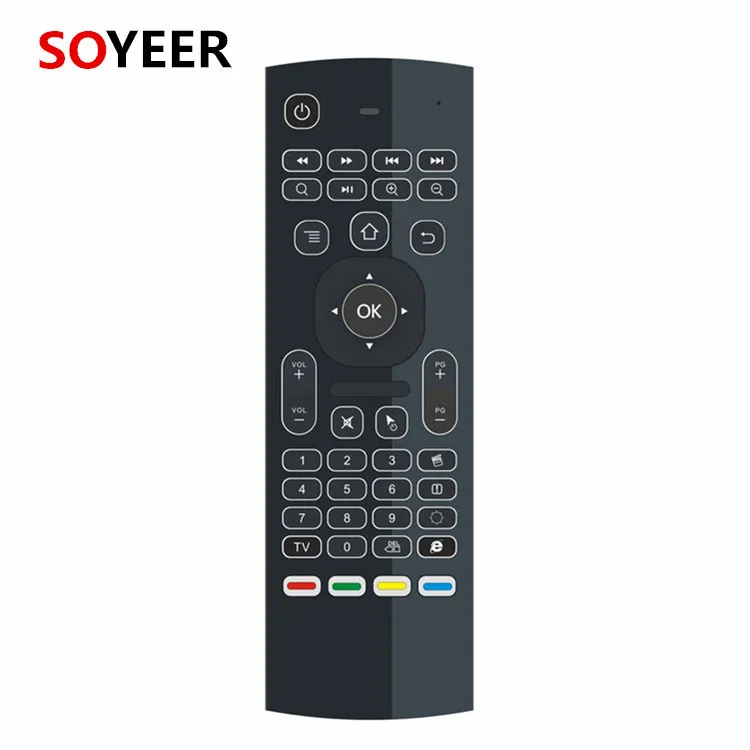 Лидер продаж! Беспроводной пульт дистанционного управления Soyeer MX3 Air mouse с подсветкой клавиатуры air mouse