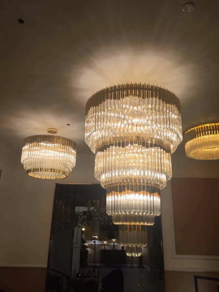 Jansoul fancy luminaria italy design dining room kitchen copper crystal ceiling lamp light pendant chandelier