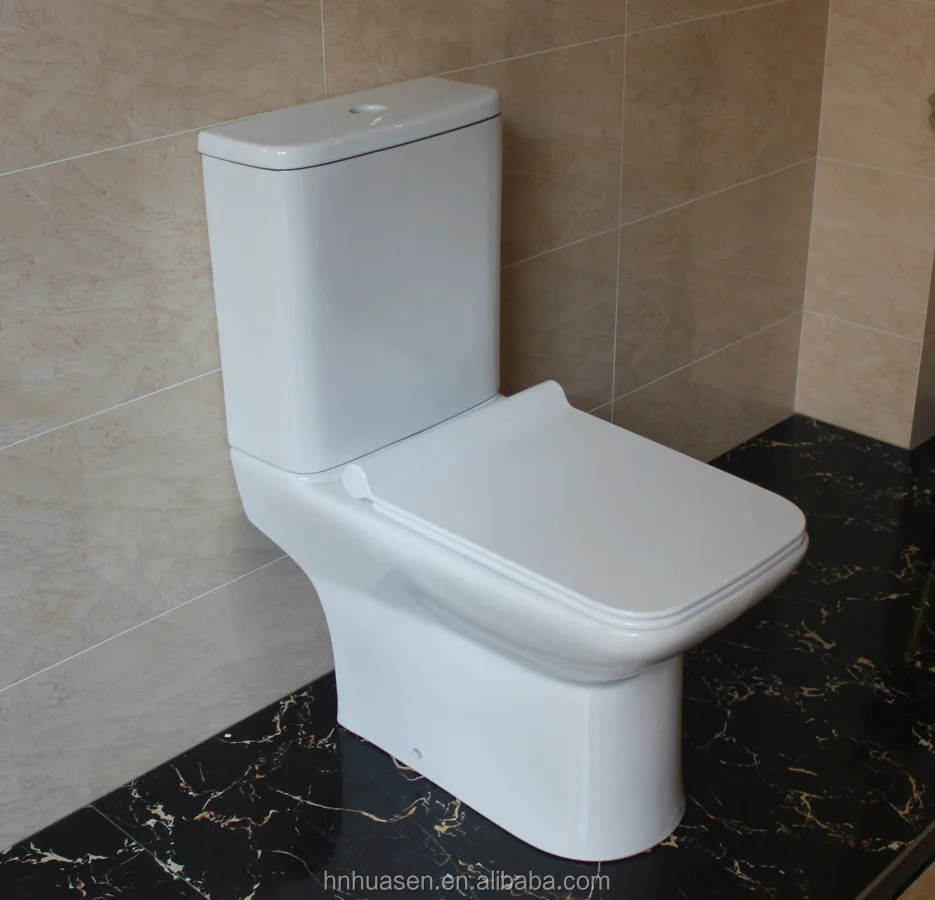 Bathroom Sanitary Ware Square Toilet Dual Flush Toilet HTT-49C/D