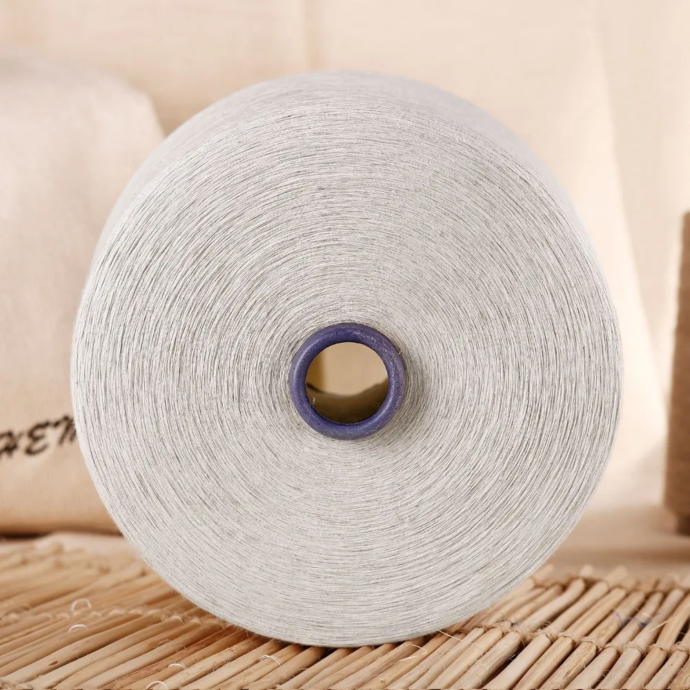 China Manufacturer Plain Recycled 30NE Linen Cotton mvs Yarn