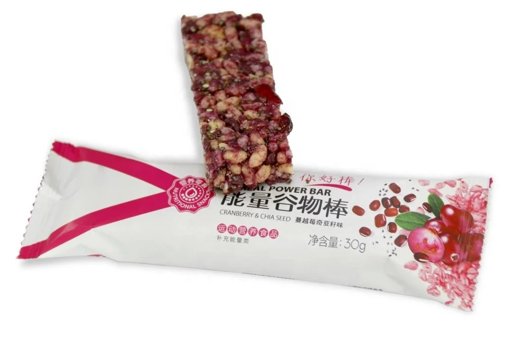 
Energy Bar OEM Private Label Customized - Cranberry & Chia Seed Flavor (30 g) 