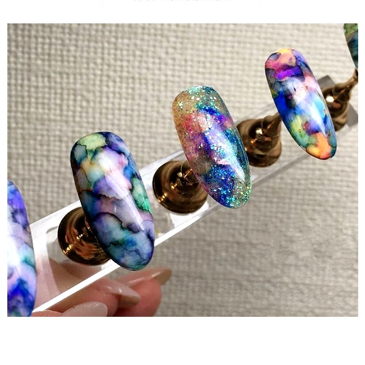 15 мл акварельные чернила для дизайна ногтей лак для ногтей Цветущий мраморный эффект жидкий градиент