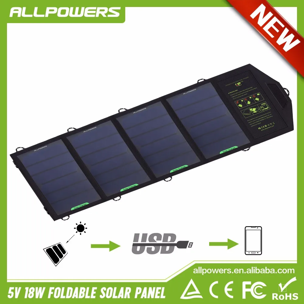 Высокая Мощность 18 Вт Зарядное Устройство Открытый Солнечное Зарядное Устройство для iphone ipad Воздуха Мини Samsung Смартфоно