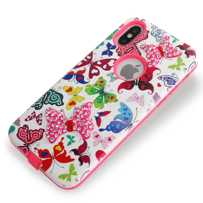 For Samsung Galaxy J7 2018 j737P MetroPcs J7 Star J7 refine boos Armor case embossed with plaster diamond mobile phone cover