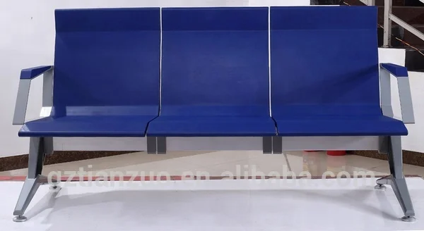 
Heavy Duty 3-Seater Public Area Polyurethane PU Foam Bench for Airport 