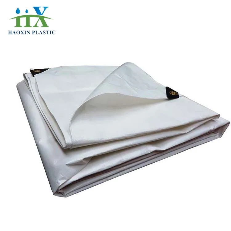 Double white PE Tarpaulin Factory for Truck and Tent tarpaulin