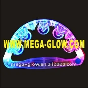 Hot Sell Led Hand Ring Bell Promotion Light Up New Tambourine With 4LEDs