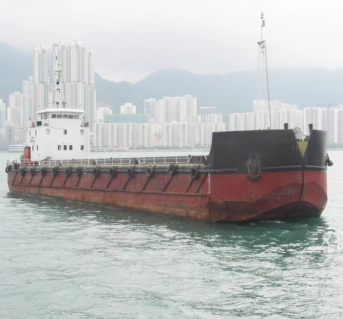 
flat bottom transportation barge/steel bottom deck barge 