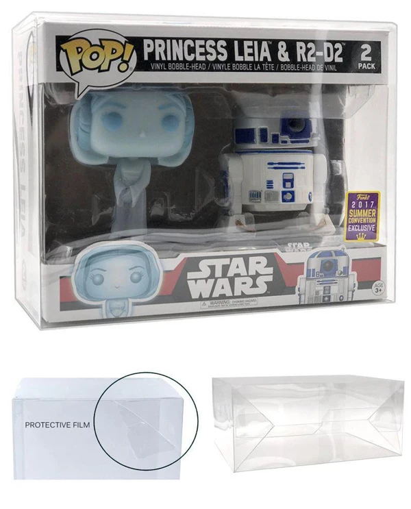 Custom 0.5 mm Soft Crease Funko POP Protector with Lock Tab on Top