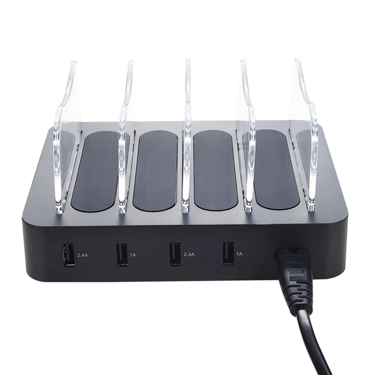 
hot sale desktop 4 ports multi usb mobile phone universal charging station 6.8A 