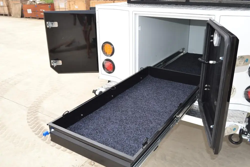 Off Road Folding Caravan Camper Trailers With Roof Tent