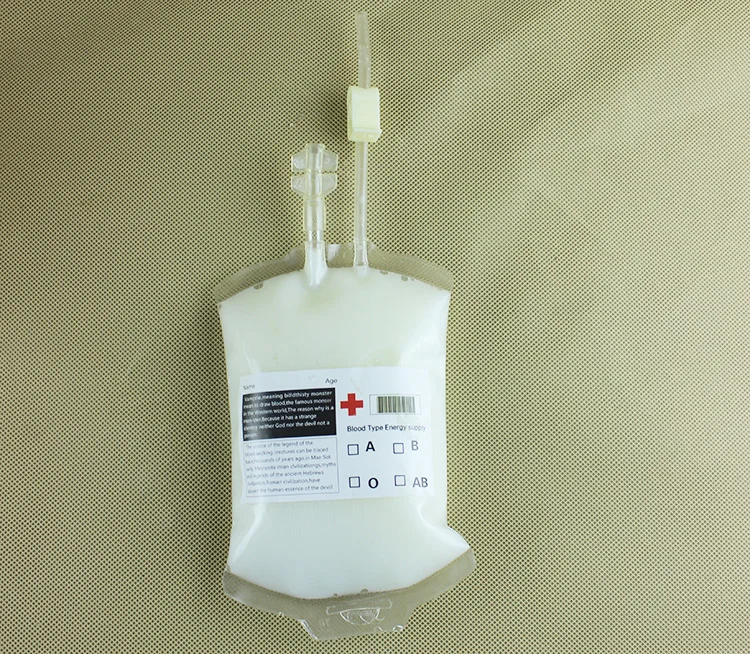 Drink Container Cups Syringe Bag Print Blood Theme Crazy Halloween Party PE Screen Printing Infusion Bag Beverage Disposable