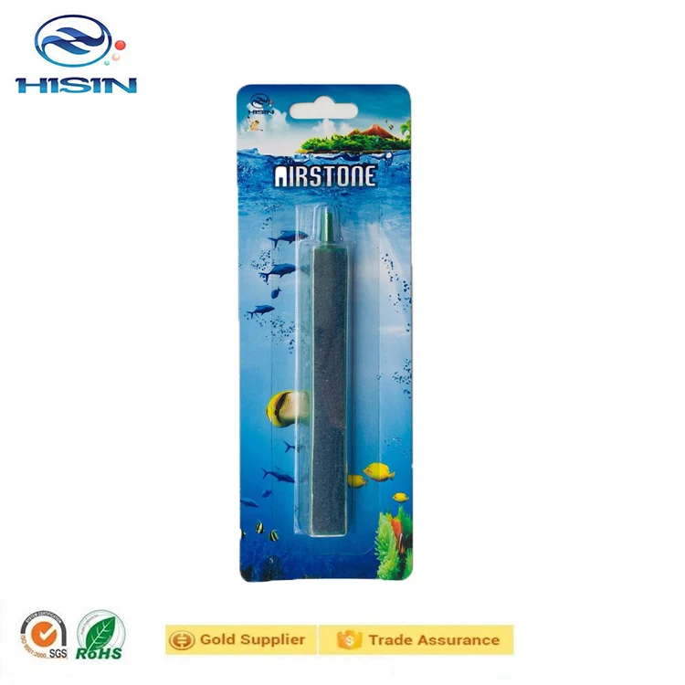 Aquarium Tank Aeration Long Green Plastic Casing Bubble Air Stone