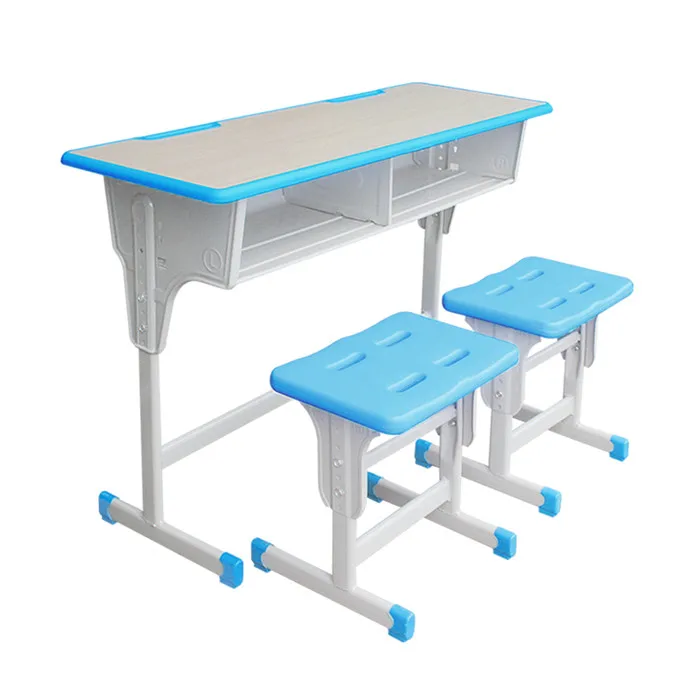 Factory price two seats modern school desk and chair