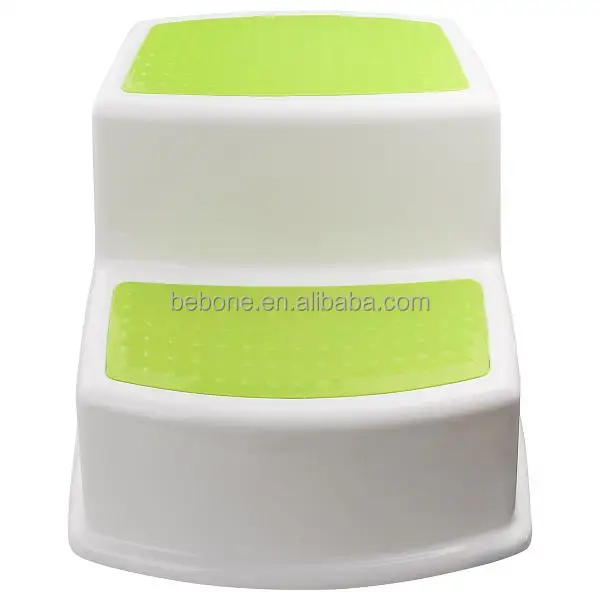 New design Portable Anti-slip Training 2 Step Plastic Stool for Kids