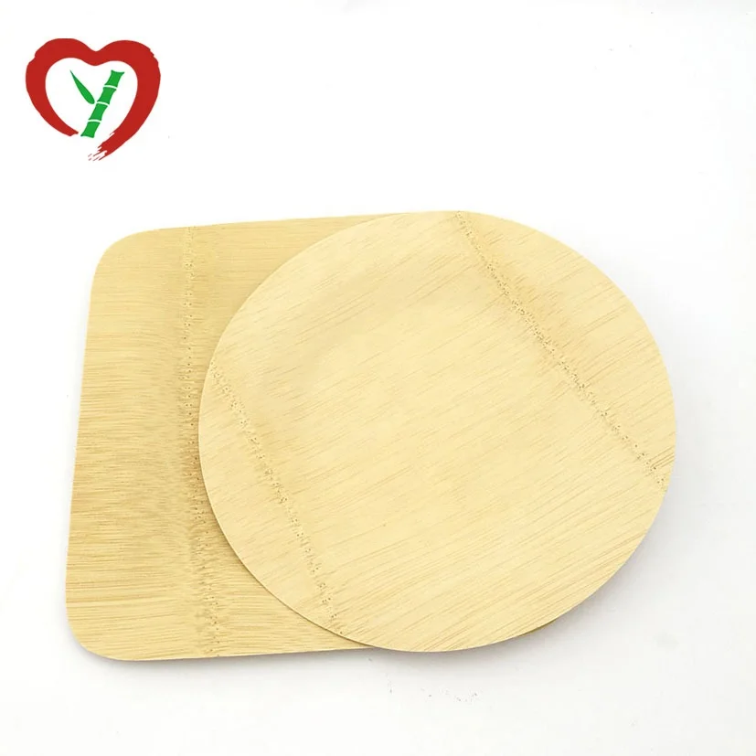 Biodegradable Fiber Sugarcane Bagasse Bamboo Plate Disposable