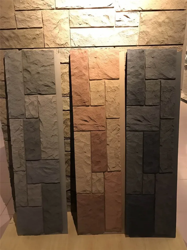 Полиуретановая Красивая недорогая декоративная настенная панель ПУ искусственный камень для украшения