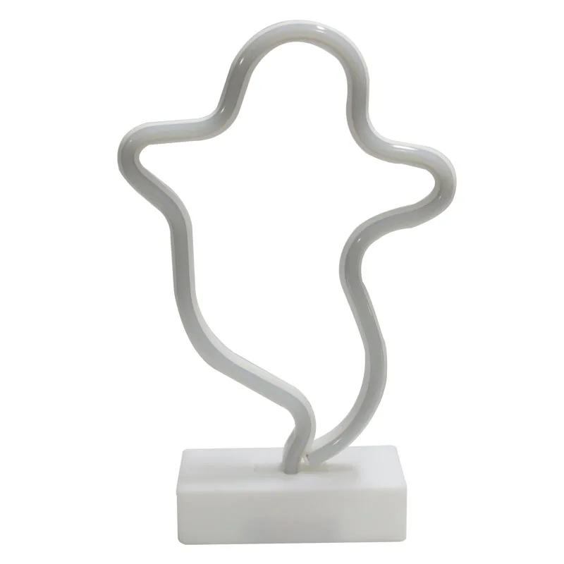 Best Selling 3d led custom ghost neon light easter decoration for festival gift