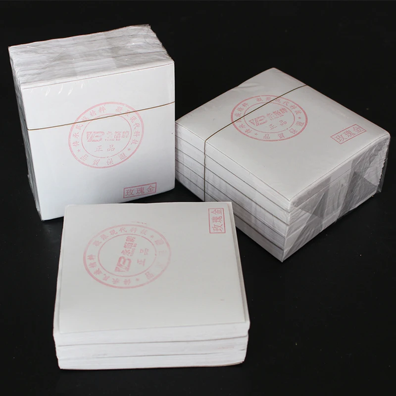 8*8.5 cm rose gold leaf taiwan gold leaf for wall furniture decoration diy metal and gift crafts copper leaf rose gold foil