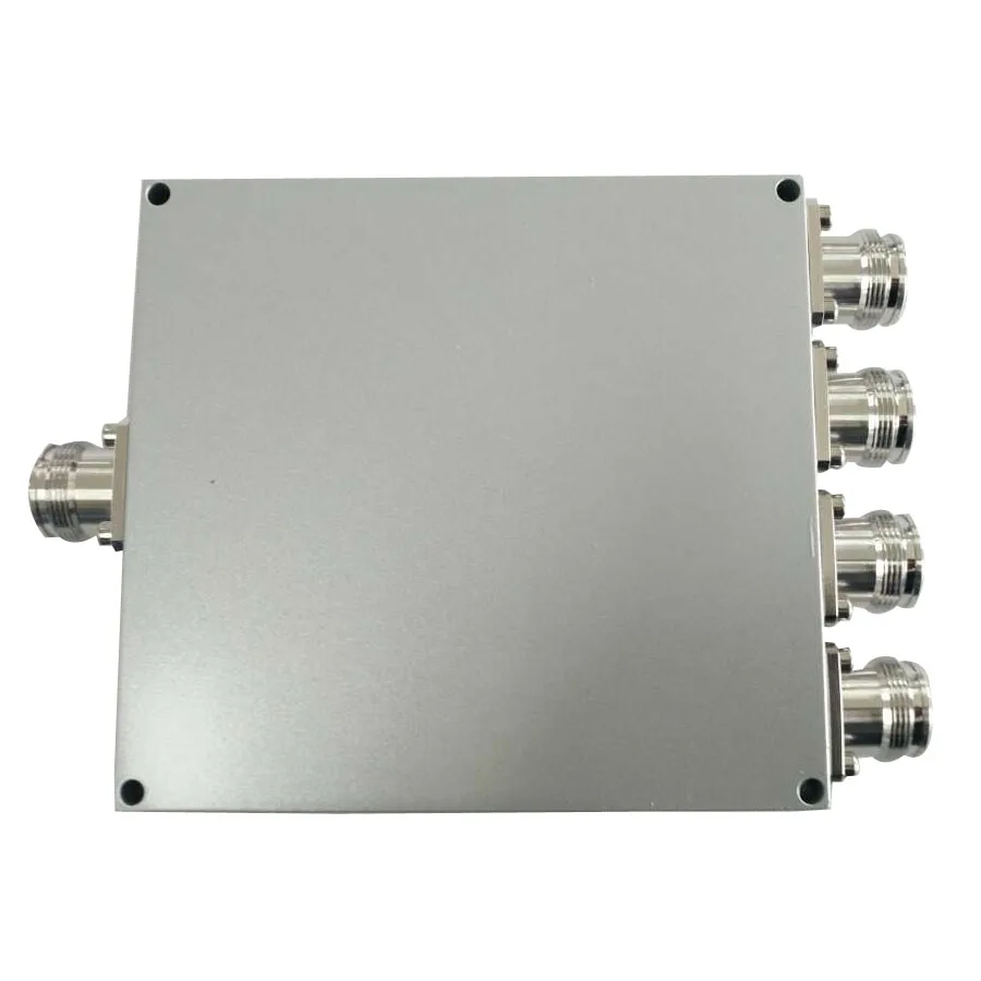 RF 694-3800MHz 4 Way Power Splitter 50W Wilkinson Power Splitter RF Power Divider Low PIM  BTS IBS DAS