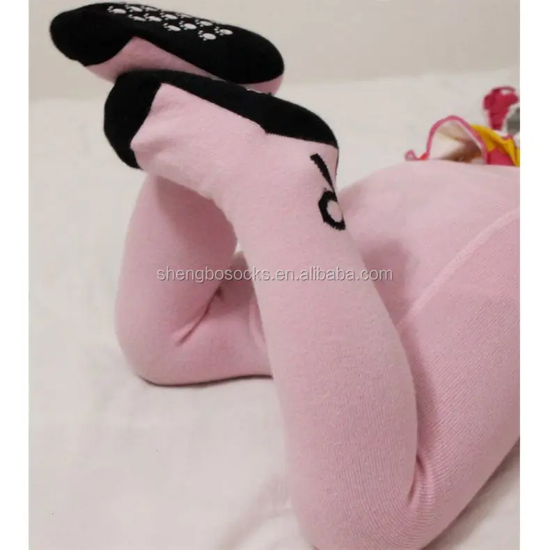 Spring and autumn baby anti-skid non-slip pantyhose, pretty big bowknot baby pantyhose