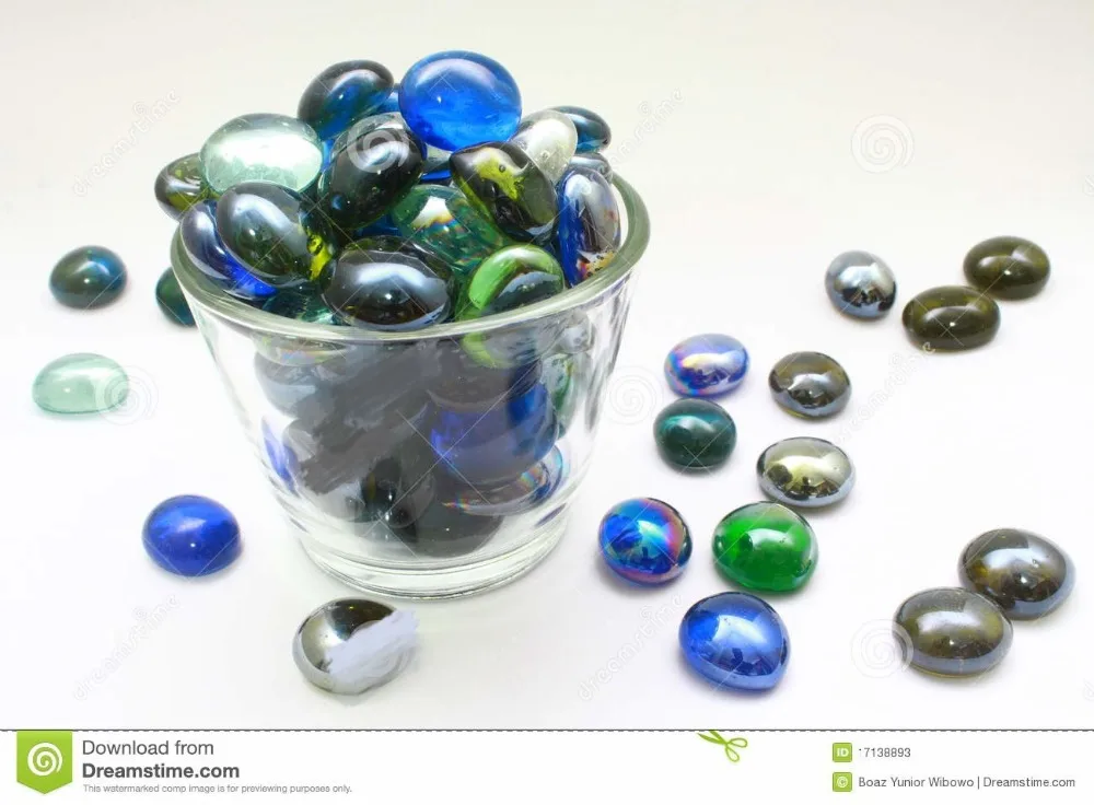 wholesale Flat Glass Marbles Gems Beads for vase filler
