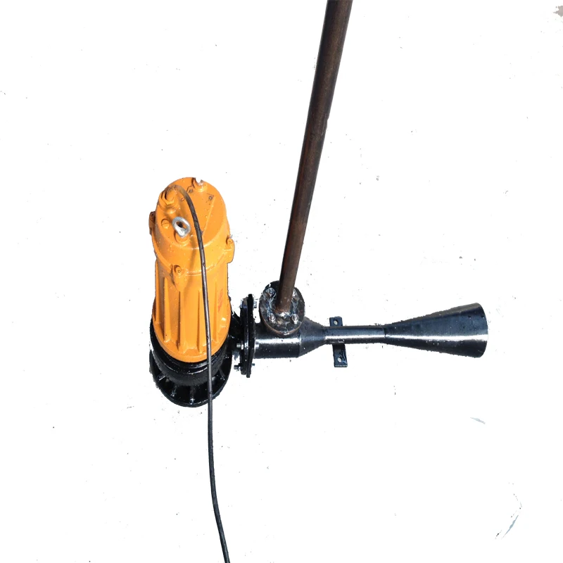 Submersible jet flow aeration for aerobic pond