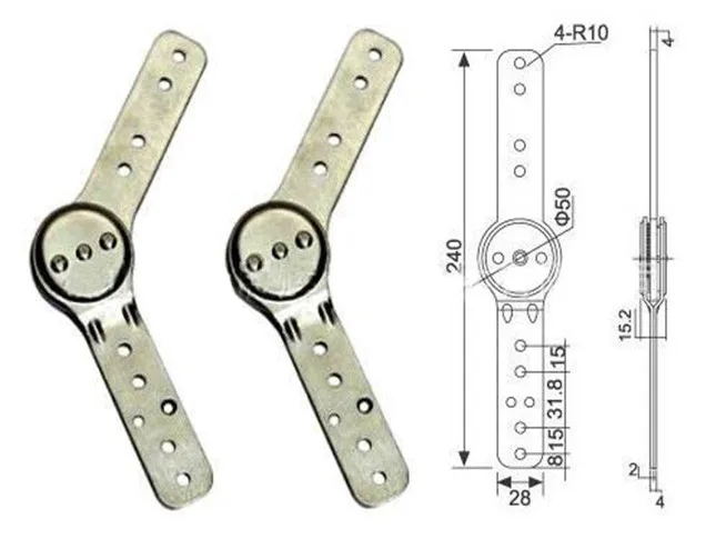 Adjustable Sofa Bed Hinges/Metal Corner Sofa Bracket Hinge