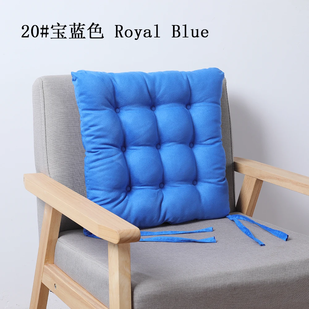 Wholesale square dyed office chair pad seat cushion comfortable home decor