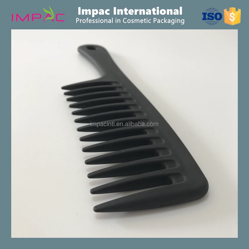 High Quality Durable Plastic Large Wide Tooth Curly Hair Comb