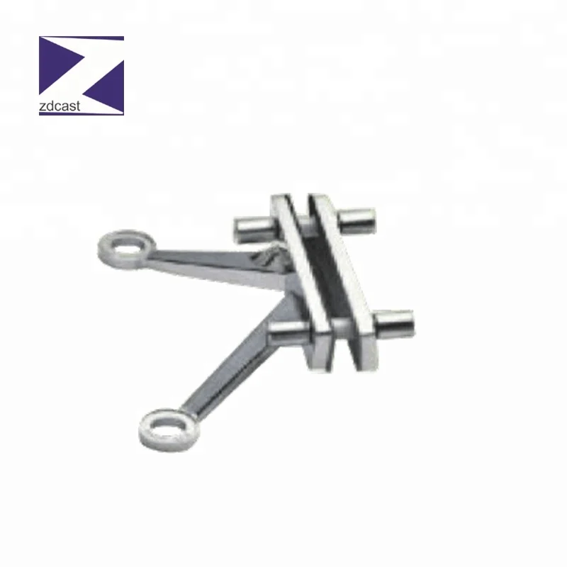 
Stainless steel three arms mirror glass curtain wall spider fitting 