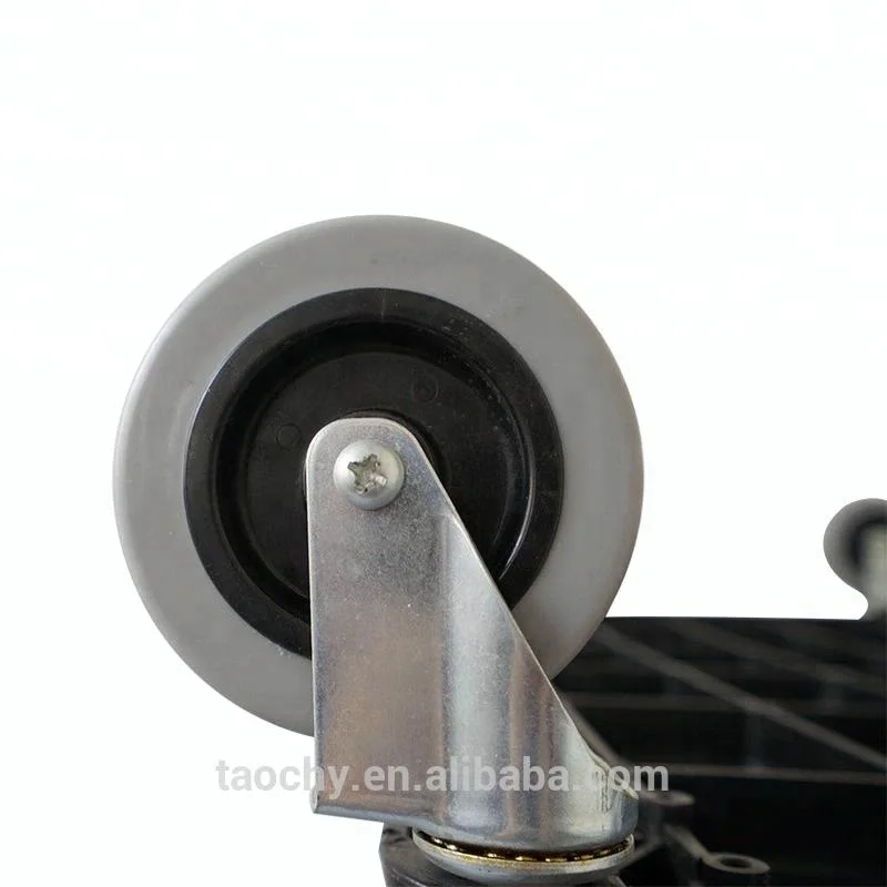 Two tray handle plastic service trolley cart Utility cart