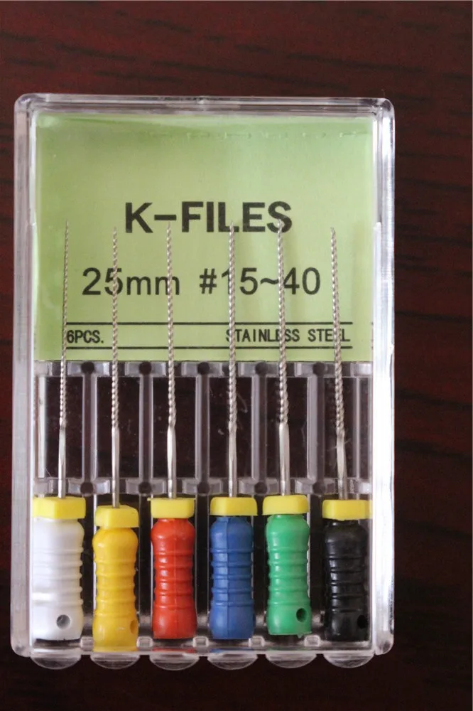 Dental Endodontic K Files Root Canal Endodontics File Stainless Steel Hand Use Endo  K-Files