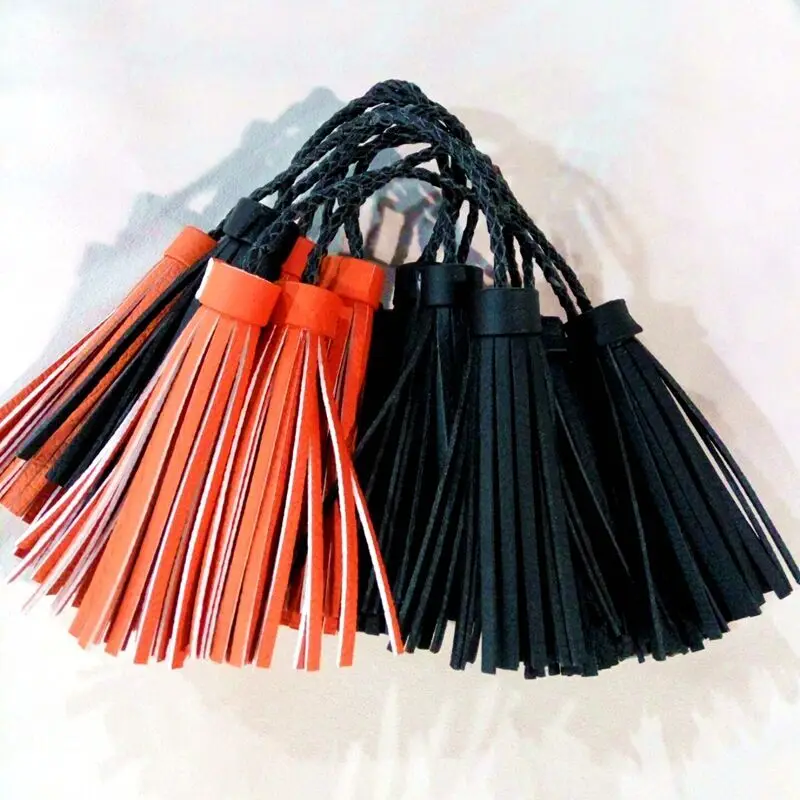 quality eco-friend leather tassel, key chain tassel, decoration tassel