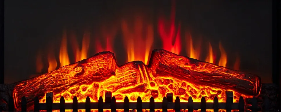 23inch remote control electric fireplace with master flame and mantel no heat