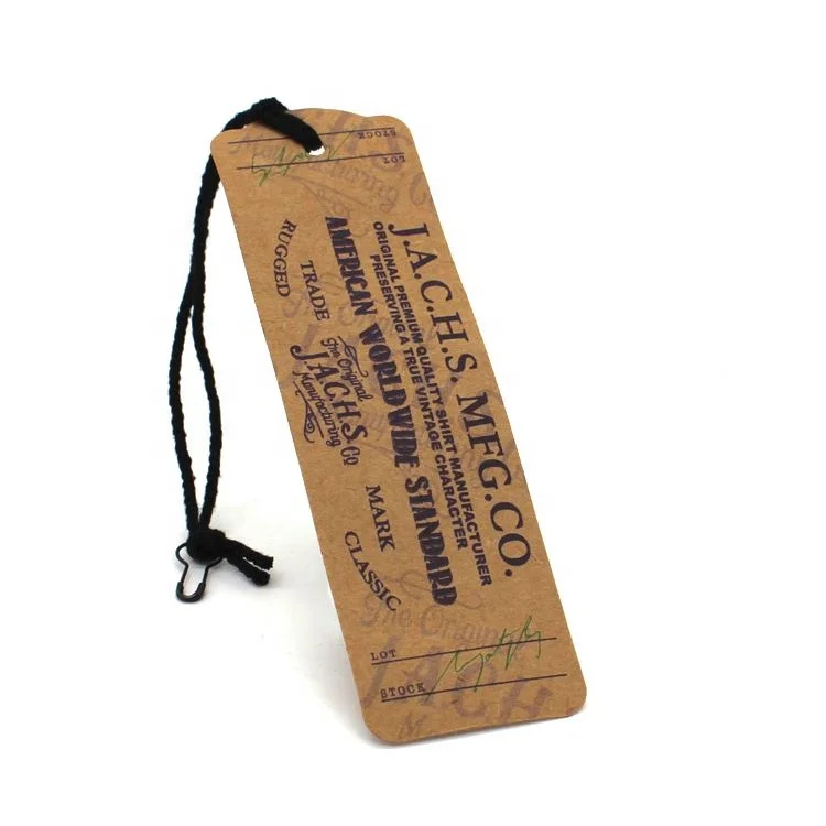 Qingdao vintage hang tag, kraft swing tag, antique style tags