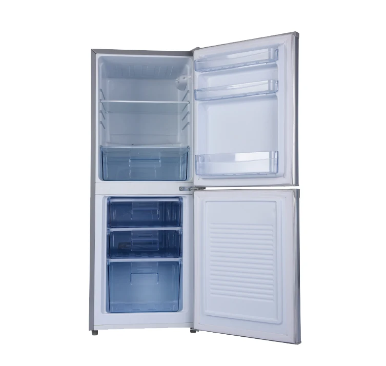 Home Application top fridge bottom freezer 12V/24V DC Refrigerator 168 Liters 300W Solar Panel Solar Refrigerator