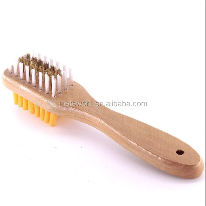 
High Quality Clean Double Suede Rubber Shoe Brush 