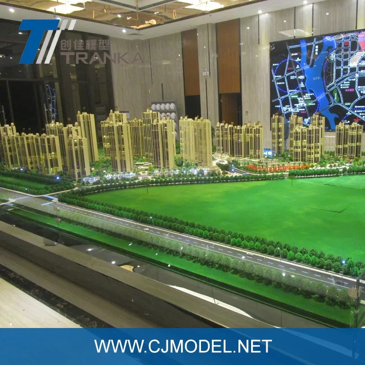 Miniature 3D residential architecture scale model for house model design