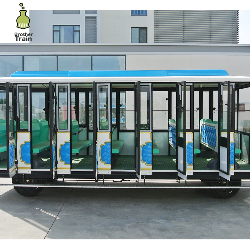 
Passenger Capacity 35seats Enclosed automatic door railway train locomotive sale 