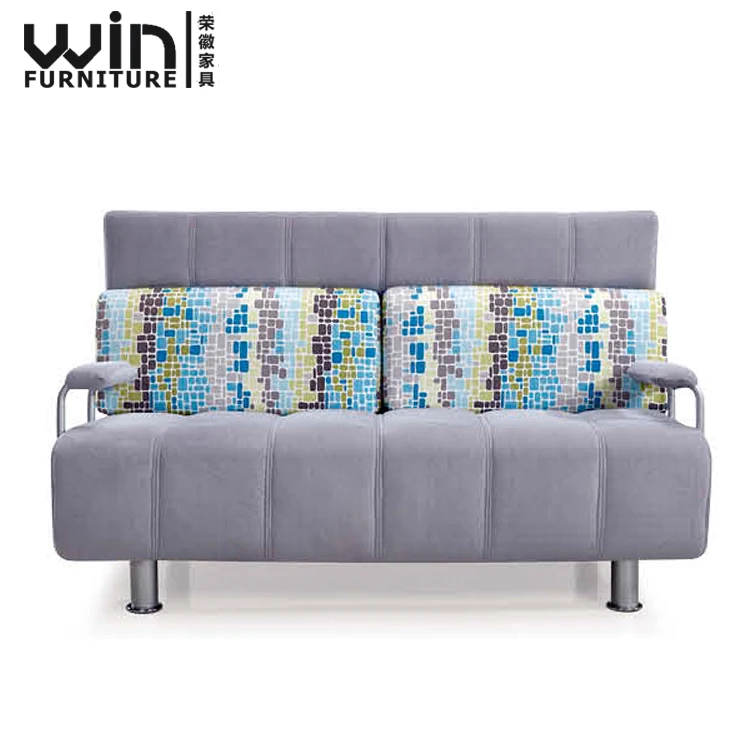 
Grey color simple style high density foam fabric sofa bed 