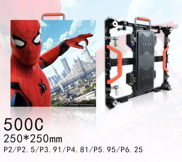 Popular hot-sale p2.976 p3.91 p4.81mm indoor 500*500mm 500*1000mm die-case cabinet stage background video led display