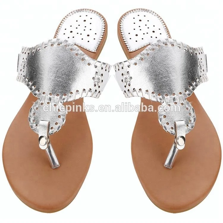 Factory Women Custom Print White Flip Flops