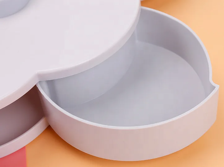 Rotatable Gourmet Nut and Dried Fruit Gift Tray.