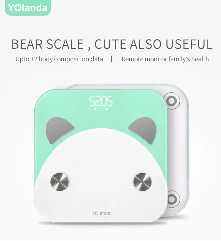 Portable electronic digital 180kg 396lbs cheap body analyser glass bathroom home scales