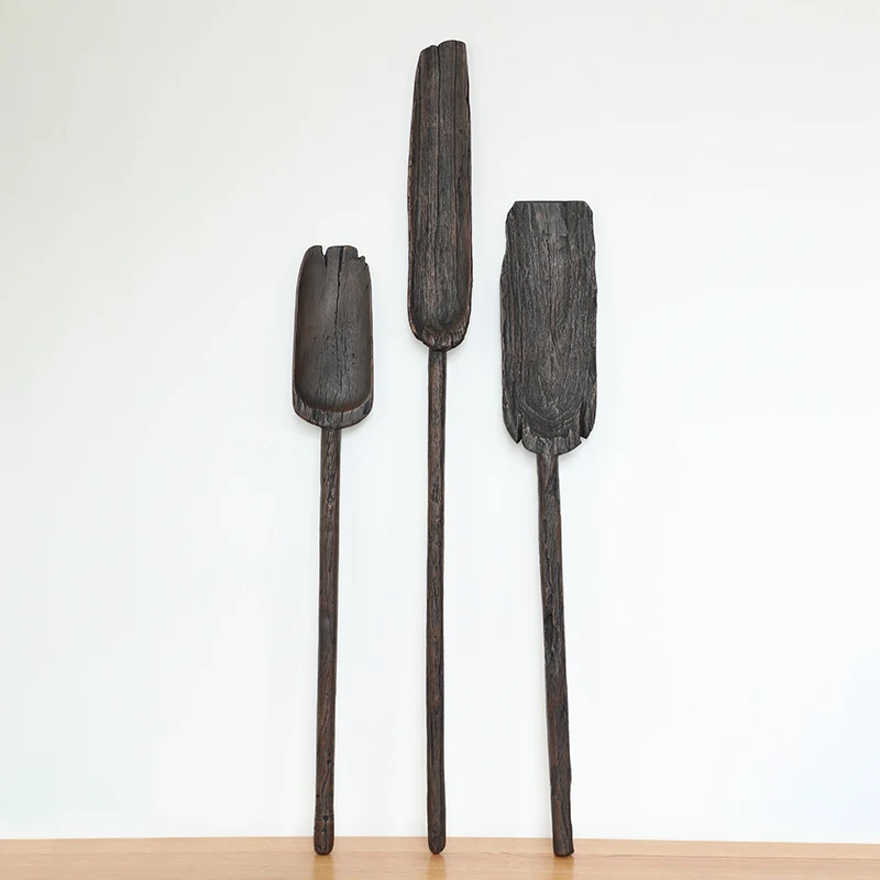 Professional Design Team Simulate Wooden Wall Hanging Antique Retro Resin Paddle Oar Shape Craft