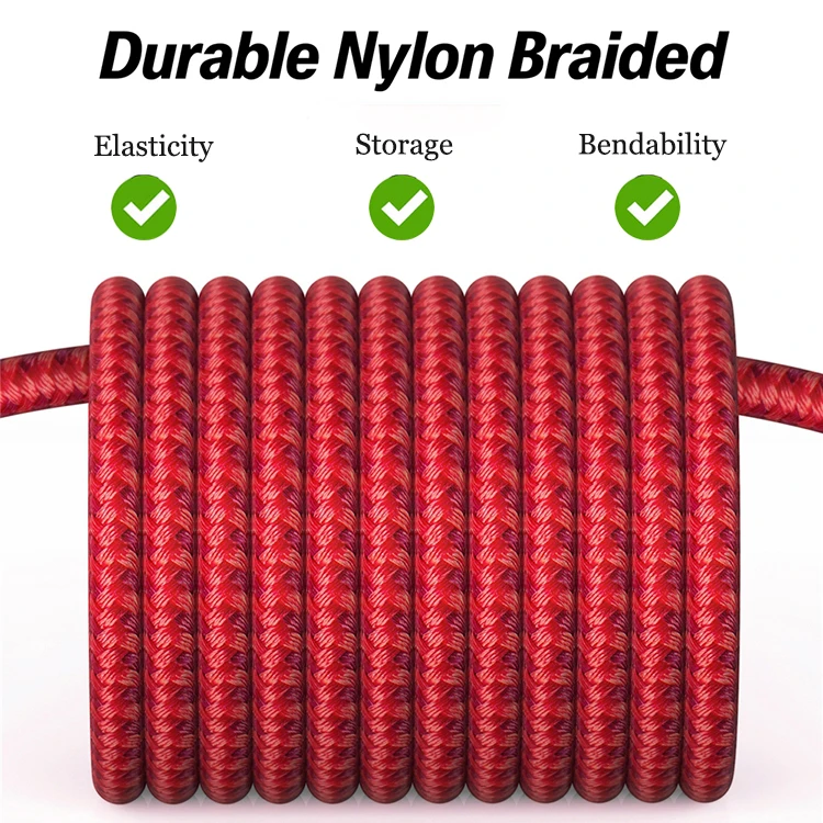 Amazon supplier wholesale nylon braided 2.4A fast charging micro usb cable high speed data charger cables for Android