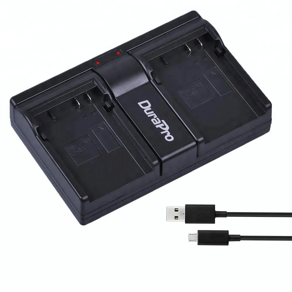 Двойное зарядное устройство DuraPro LP-E8 LP E8 USB для Canon EOS 550D 600D 650D 700D kiss X4 X5 X6i