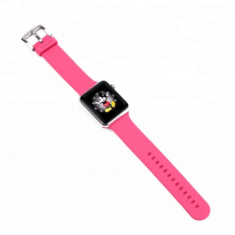 custom rubber strap for watch,24mm silicone watch strap