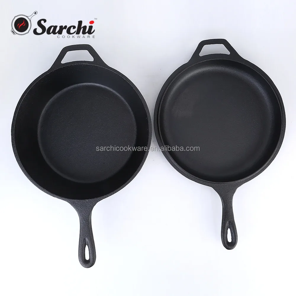 Cast Iron Combo Cooker Pan and Skillet